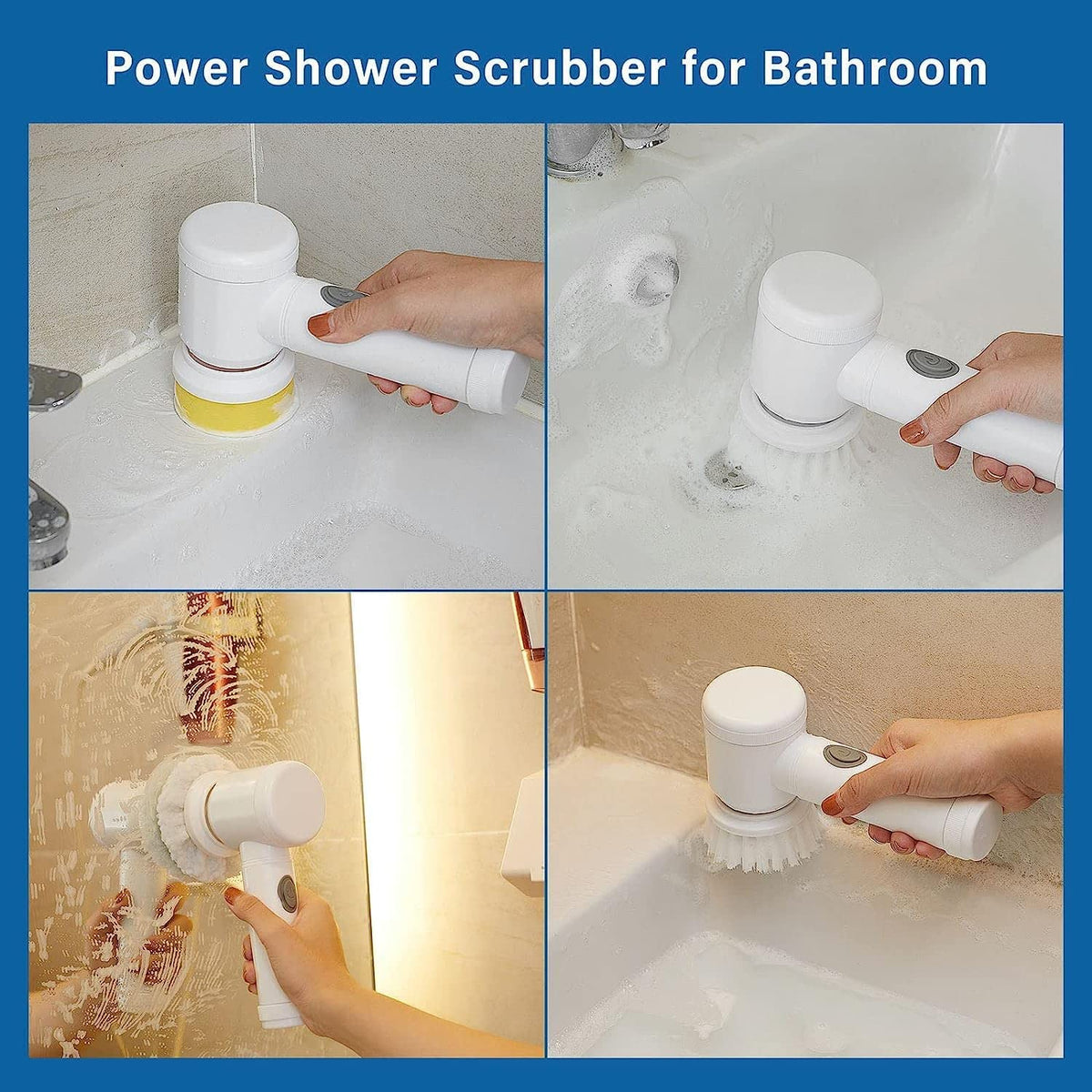 5-in-1 Electric Spin Scrubber – Cordless Deep Cleaning Brush